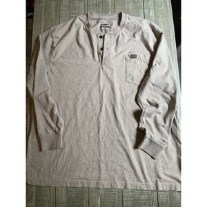 Wrangler Riggs Workwear‎ Shirt Mens XXL Tall Long Sleeve Brown Tan Button Up